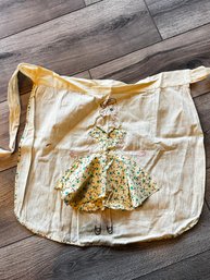 To Die For! Antique Applique'd Apron With A Lady In A Dress