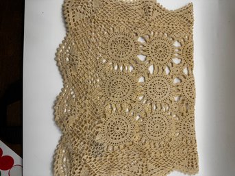 Vintage Hand Crocheted Runner Doily