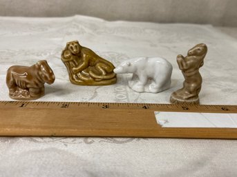 Collectible Red Rose Tea Box Figurines (4)