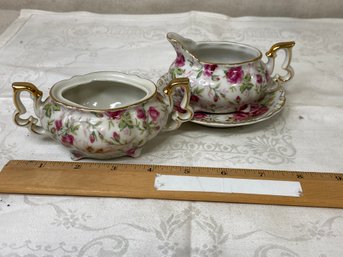 China Sugar, Creamer & Saucer