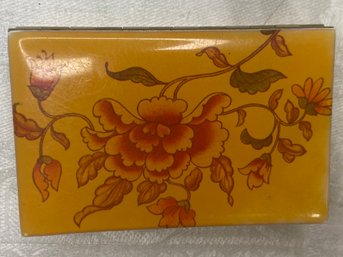 Floral Vintage Pill Box