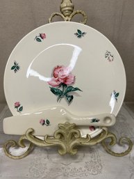 Homer Laughlin Rhythm Cake Plate And Server
