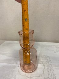 Cute Little Pink Glass Jar