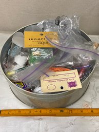 Big Tin FULL Of All Kinds Of Beads And Craft