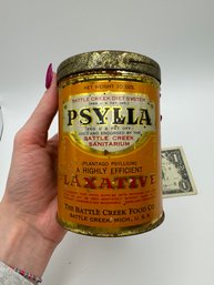 Antique Psylla Laxative Tin