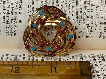 (6075) MCM Pink And Blue Pin.