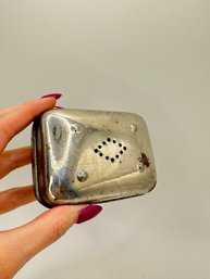 Vintage Metal Hinged Soap Box