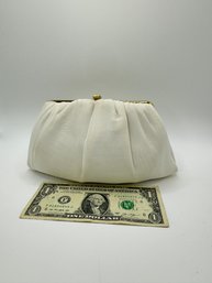 Vintage And White And Gold Clutch Purse
