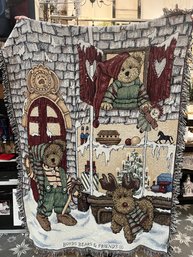 Boyd's Bears Woven Christmas Afghan