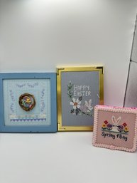 Lot 3 - Assorted Spring/easter Embroidery Items