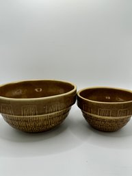 USA Pottery Bowl Set Of 2