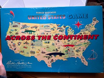 1960 Across The Continent Board Game By Parker Brothers