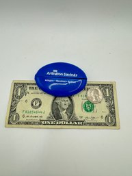 Arlington Savings Change Holder/purse With Nebraska 1983 Football Schedule