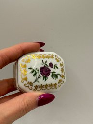 Empress Josephine's Rose Garden Fine Porcelain Trinket Box - 7