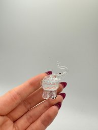 Swarovski Crystal Miniature Elephant Figurine