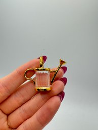 Swarovski Crystal Memories Gold Watering Can Figurine