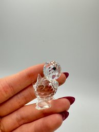 Swarovski Crystal Miniature Duck Figurine