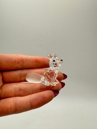 Swarovski Crystal Miniature Fox Figurine