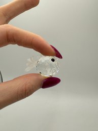 Swarovski Crystal Miniature Puffer Blowfish Figurine