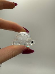 Swarovski Crystal Miniature Turtle Figurine