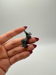 Miniature Metal Moose Figurine
