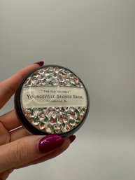 Antique Glass Paperweight - Youngsville Savings Bank