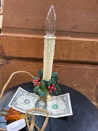 Solid Brass Base Electric Candle