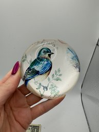 Bird Design Glass Paperweight