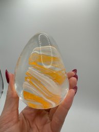 Art Glass Swirl Paperweight