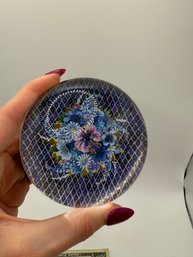 Punch Studio Floral Design Glass Paperweight