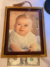 Vintage Advertising Thermometer - Scholz Hdwe - Blue Eyed Baby