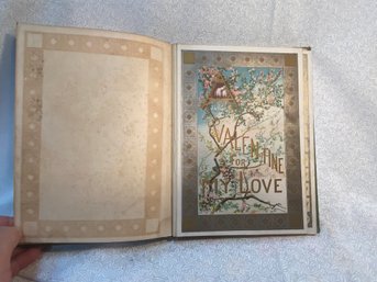 RARE 1882 Book Of Art And Poetry On Boards - Check This Out!  So Beautiful!