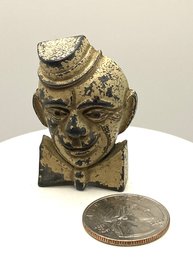 Antique Cast Iron Pencil Sharpener- Clown Germany