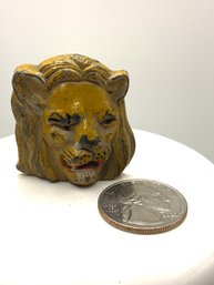 Antique Cast Iron Pencil Sharpener- Lion