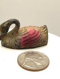Antique Cast Iron Pencil Sharpener- Swan - Adorable