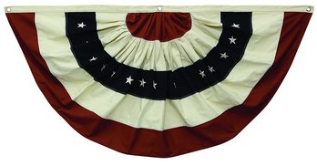 USA Flag Pleated Bunting 58' Wide #1 Brand New In Bag