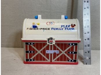 Vintage Fisher-price Play Farm Lunchbox-style Barn