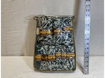 Match Maker Double Knitting Wool  Yarn: 11 Striped, 2 Green