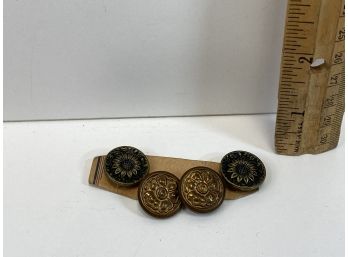 Vintage Metal Floral Buttons