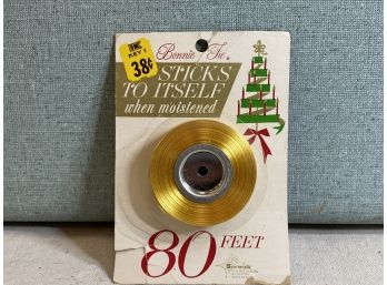 Vintage Bonnie Tie Sticks To Itself When Moistened Ribbon