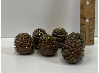 Ceramic Pine Cone Toothpick Holder