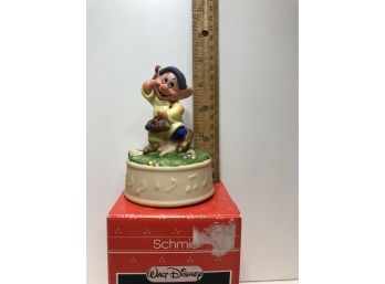 Walt Disney Dwarf Music Box 'I Whistle A Happy Tune'