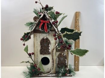 Christmas Birdhouse Decoration
