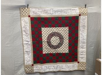 Celebrate Christmas Quilted Wall Hanging