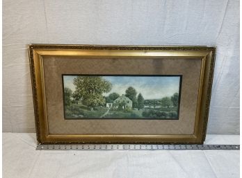 Vintage Farmhouse Framed Painting