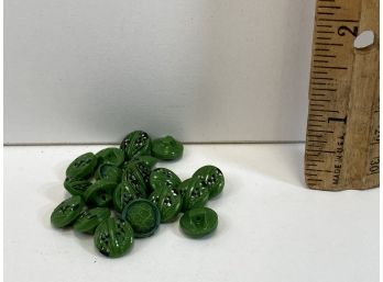 Vintage Green Buttons