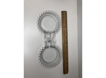 Set Of Retro Ashtrays - Glass