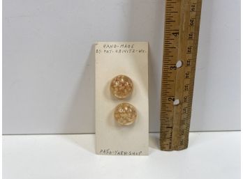 Vintage Handmade 'resin' Flower Buttons