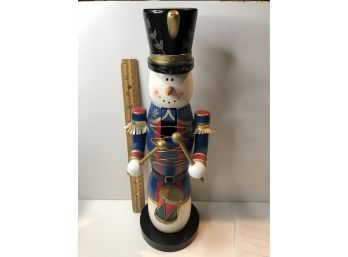 Wooden Snowman Nutcracker