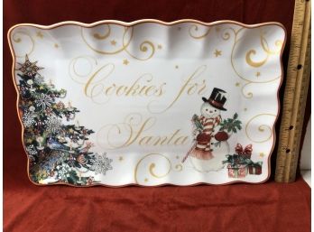 Cookies For Santa Platter